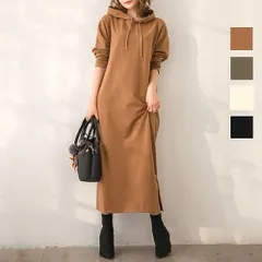 パーカーワンピース レディース ロング 10代 20代 30代 韓国ファッション 韓国 カジュアル 春 秋服 無地 長袖 大きいサイズ シンプル