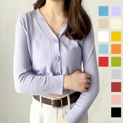 Vネックショート丈カーディガン レディース カーディガン 長袖 無地 シンプル カジュアル 春秋 おしゃれ トレンド 大人 人気 定番 おすすめ