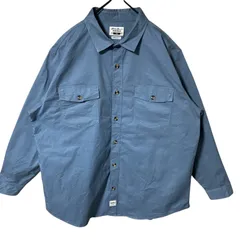 エディーバウアー グレー系 ワーク ストリート 2XL オーバーサイズ  シャツ レディース ユニセックス メンズ 古着 長袖