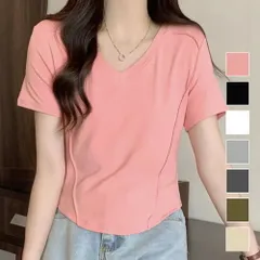 プレス加工デザインTシャツ レディース 10代 20代 30代 韓国ファッション 夏 カジュアル 可愛い おしゃれ シンプル 白 黒 無地のサムネイル