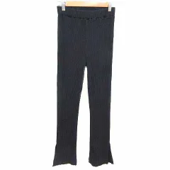 ジャーナルスタンダード JOURNAL STANDARD イージーパンツ リブニット 黒 ブラック /YK