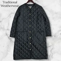 【美品】Traditional Weatherwear ARKLEY LONG アークリーロング キルティング ロングコート 36 M 黒 ブラック 英国  上品 トラディショナルウェザーウェア 通勤やお出かけに
