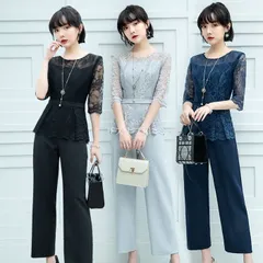 スーツ レディース パンツスーツ セレモニースーツ ドレス  入学式 服装 服 ママ 卒業式 母 卒園式 入園式 セットアップ 30代 40代 50代 九分丈 通勤 面接  脚長効果 痩せみえ効果 露宴 二次会  おしゃれ