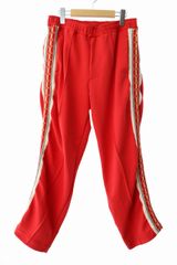 【中古】クリームソーダ CREAM SODA スラックス 1タック トラウザーズ ワイドパンツ レッド 赤 L ロカビリー メンズ クリームソーダ CREAM SODA スラックス 1タック トラウザーズ ワイド