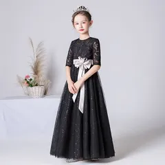 子供ドレス 発表会ドレス ジュニアドレス 女の子 ロングドレス コンクール ドレス 子供ドレス ワンピース ピアノ 子どもドレス 発表会