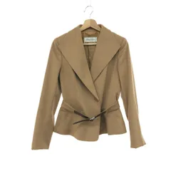 MAX MARA マックスマーラ キャメルカシミヤジャケット サイズ:38 キャメルカシミヤ100％ 白タグ 最高級ライン    ブラウン レディース / 240001181132