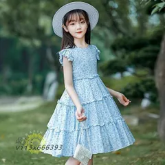 子供服 ワンピース ピンク 160 韓国子ども服 キッズ 誕生日 子供ドレス 花柄 お姫様おしゃれ ジュニア 新品 春夏 可愛い ベビー 女の子 結婚式 半袖ワンピース 