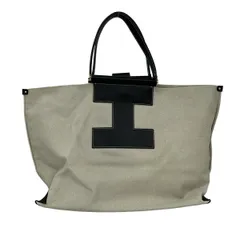 IACUCCI(イアクッチ) ハンドバッグ アイボリー×黒 レザー