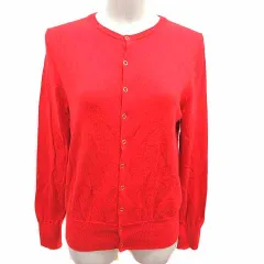 ロペピクニック ROPE Picnic カーディガン ニット 長袖 38 M 赤 レッド /YK