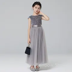 新品未使用  子供ドレス キッズ 女の子 ワンピースドレス 発表会ドレス ロングドレス 子供 フォーマル パーティー ガールズドレス ピアノ 子供服 卒業式 演奏会 入園式 結婚式 お誕生日