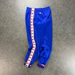90s Vintage Champion Track Pants チャンピオン トラックパンツ サイドロゴ ロゴ刺繍 ブルー メンズ O ヴィンテージ