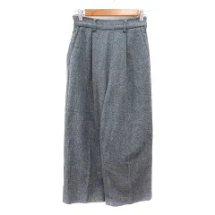 アーバンリサーチ ドアーズ URBAN RESEARCH DOORS ワイドパンツ ヘリンボーン柄 36 S グレー /MN