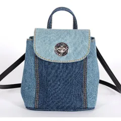 【お値下げ!】 マークジェイコブス MARC JACOBS 3WAY バックパック ショルダーバッグ デニム 斜め掛け クロスボディバッグ ハンドバッグ SMALL BACKPACK BAG ショルダーストラップ付 レディース 4PSHBP006H02-403