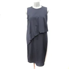 エメ Aimer Acret ワンピース ひざ丈 ノースリーブ 9 M チャコールグレー /YI