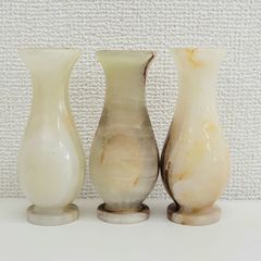 パキスタン製 天然石 蓋付き小物入れ 大理石 オニキス 置物 民芸品