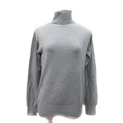 スナイデル SNIDEL ニット カットソー タートルネック 長袖 F グレー /MS