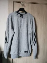 アディダス 3本線 スウェット グレー 105