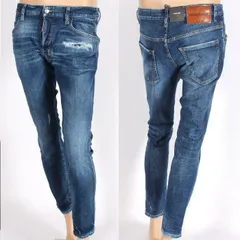 DSQUARED2 ディースクエアード スケーター ジーンズ S74LB1729 S30872 470 SKATER JEANS ストレッチデニム ミディアムウォッシュ ブルー ボタンフライ 5ポケット ボトムス パンツ メンズ 【新品・本物】売れ筋