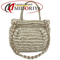 ANTEPRIMA アンテプリマ 2WAY ハンドバッグ PVCワイヤーxリボン シルバー レディース /253459【中古】