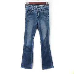 サムシング something スキニーパンツ デニム ジーンズ ダメージ加工 27 紺 ネイビー /YI