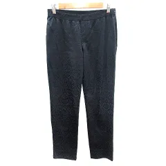 コムサデモード COMME CA DU MODE テーパードパンツ イージー ペイズリー柄 9 M 黒 ブラック /AU