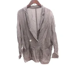 フレイアイディー FRAY I.D シャツジャケット テーラード ダブル 1 L 茶 ブラウン /AU