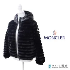 MONCLER モンクレール ダウンジャケット H29541A00015 5964D サイズ14A フェイクファー ブラック レディース H21907のサムネイル