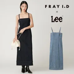 【即納】フレイアイディー FRAY I.D ワンピース 25秋冬 【Lee× FRAY I.D】ストレートデニムキャミワンピース ロング丈 デニム fwfo261804