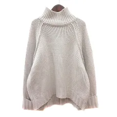 リエンダ rienda ニット セーター ハイネック 長袖 F グレージュ /MN