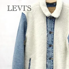 Levi's パネルシェルパトラッカージャケット PC9-77379-0000 リーバイス ボアデニムジャケット M ブルー  メンズ ファッション