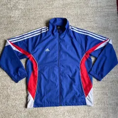 L 00s アディダス パフォーマンス オールドスクール スタイル ウィンドブレーカー ジャケット