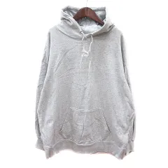 プーマ PUMA パーカー スウェット プルオーバー 刺繍 長袖 オーバーサイズ XS グレー /MN