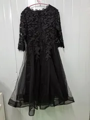 エレガント ブラック フォーマルドレス パーティー用 ワンピース ko1