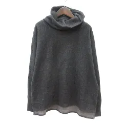 ユアーズ ur's ニット セーター オフタートル 長袖 M ダークグレー /MN