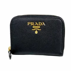 プラダ(Prada) プラダ 財布・コインケース サフィアーノ レザー ブラック レディース