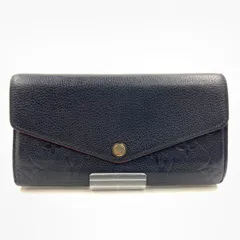 〇〇LOUIS VUITTON ルイヴィトン モノグラム アンプラント ポルトフォイユ サラ 二つ折り長財布  M62125 ネイビー