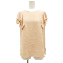 アナイ ANAYI シャツ ブラウス ノースリーブ フリル 38 ピンクベージュ /JS