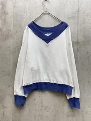 I AM I IN FACT... アイアムアイインファクト バイカラー Tシャツ カットソー sizeF/白ｘ青  ◇■レディース