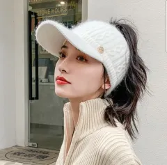 ニットキャップ 帽子 白