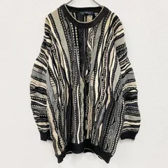【3点以上まとめ買いで20％OFF】古着 used　90s～　COTTON TRADERS　COOGI風アクリルニットセーター　3Dニット　ヴィンテージ　マルチカラー　2XLサイズ
