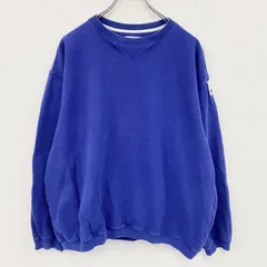 【3点以上まとめ買いで20％OFF】古着 used　90s　adidas　アディダス　EQUIPMENT　スウェット/トレーナー　ヴィンテージ　青　ブルー　Lサイズ