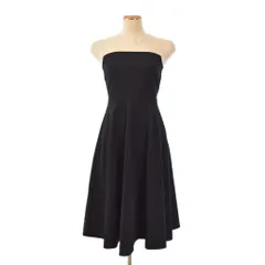 ジルスチュアート JILL STUART 切替ノースリーブ ワンピース ロング フレア 0 黒 ブラック ■FY