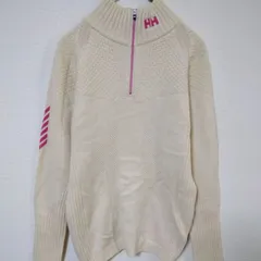 ヘリーハンセン　希少　ドイツ製　半ジップアップニット　レディースS　メリノウール