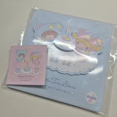 リトルツインスターズ 50周年 ノベルティ キキ ララ ボイス メッセージ カード ステッカー