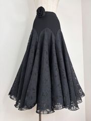 LLサイズ】新品 JOAN社交ダンスカットソー フリル パープル系j12109