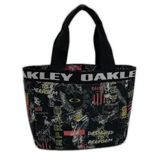 中古 オークリー OAKLEY カートバッグ ブラック系 総柄 ラウンドバッグ 軽量