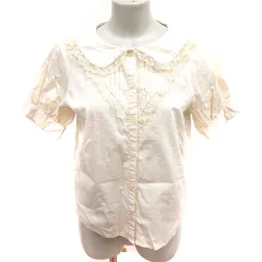 エヘカソポ サマンサモスモス ehka sopo SM2 シャツ ブラウス 五分袖 F アイボリー /RT