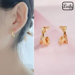 交差デザインピアス クロスピアス レディース メタルライン CZダイヤ トレンド シンプル デイリー使い 360°可愛い 程よいサイズ 卒業式 入学式 謝恩会 二次会 フォーマル カジュアル プレゼント ギフト ホワイトデー 母の日 早割 即購入OK 送料無料