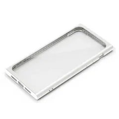 iPhone 11ProMax ケース ホワイト ガラスタフケース カバー スクエア 四角 カスタマイズ クリア 透明 シンプル おしゃれ PGA 【ゆうパケットにて発送】【1週間以内発送】