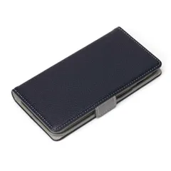 iPhone 14 Pro 手帳型 ケース シンプル レザー カバー スマホケース おしゃれ かわいい カード ポケット 収納 スタンド ネイビー 紺 シボ アイフォン アイホン プロ PGA   【ゆうパケットにて7営業日以内発送】